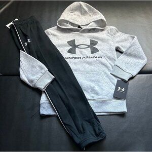 NWT Under Armour Hoodie & jogger Set Boys Size 7